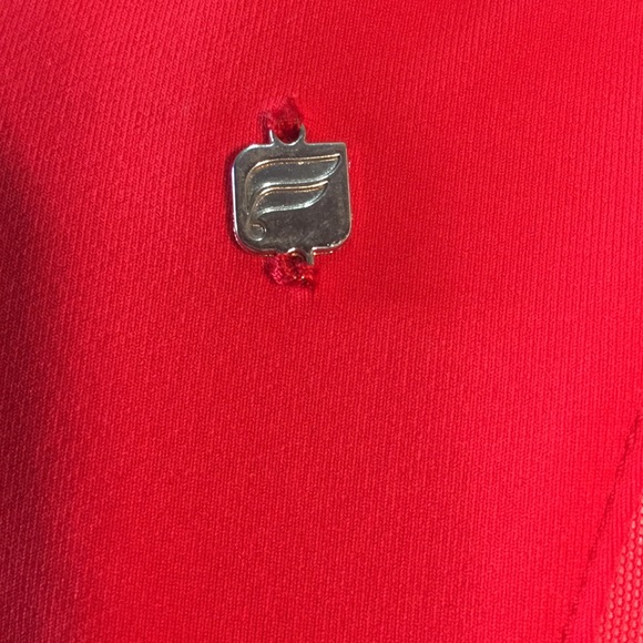 Fabletics red tank top with mesh on chest & back - Picture 3 of 3